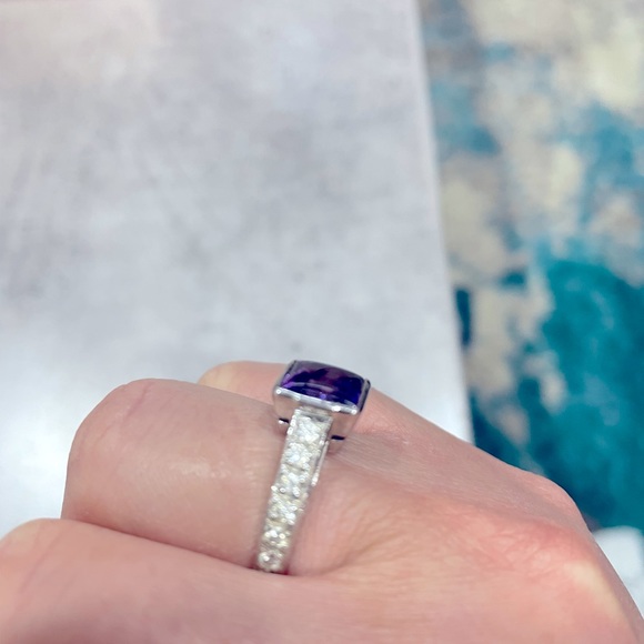 Purple stone ring - Picture 3 of 3